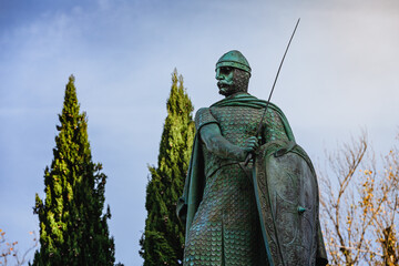 Statue of D. Afonso Henriques, the first King of Portugal