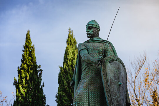 Statue of D. Afonso Henriques, the first King of Portugal