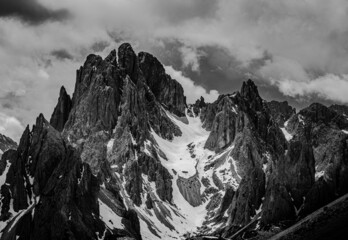 panorama sui cadini di misurina visti dalla forcella lavaredo