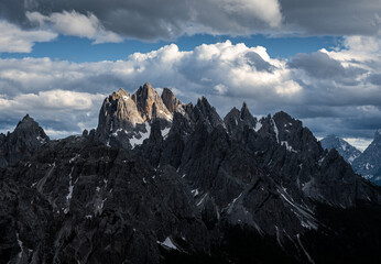 cadini di misurina visti dal rifugio auronzo