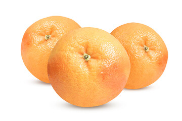Grapefruit on an isolated white background.