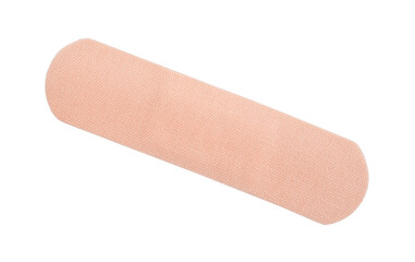 Medical plaster isolated on white.