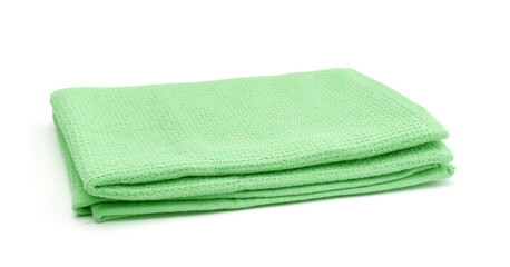 Cotton towel isolated on white.