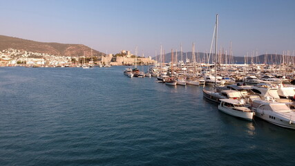 Fototapeta na wymiar Jachthafen in Bodrum, Türkei
