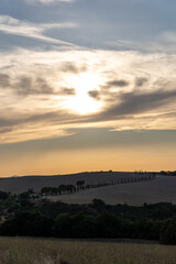 Obraz premium Chapel of the Madonna di Vitaleta, San Quirico d Orcia, Tuscany, Italy.