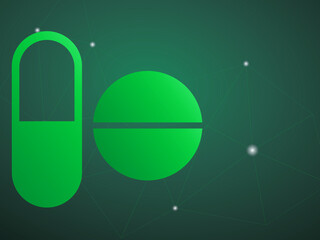 2d rendering healthcare medical tablets 