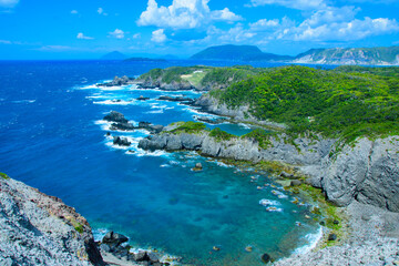view of the sea and mountains