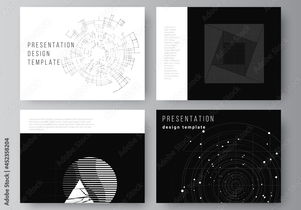Poster vector layout of the presentation slides design templates for presentation brochure, brochure cover.