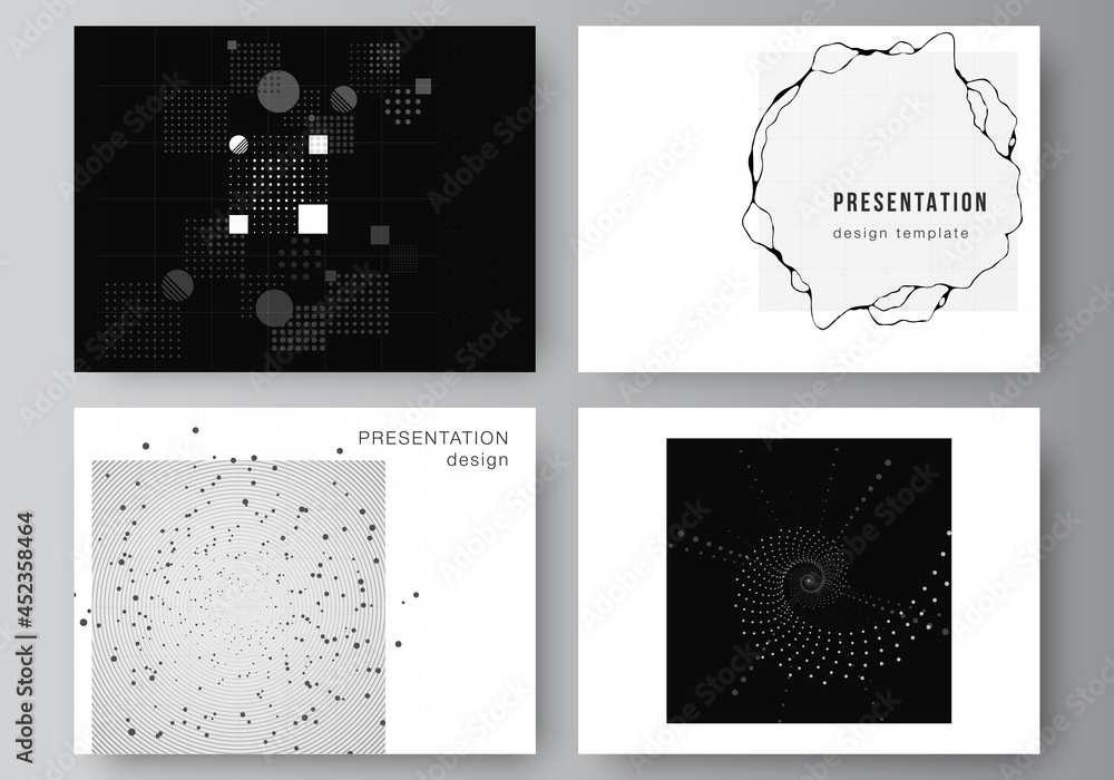 Poster vector layout of the presentation slides design business templates, template for presentation brochu