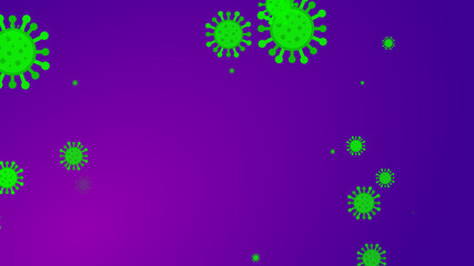 Coronavirus pattern banner background. Abstract healthcare Illustrations concept COVID-19.