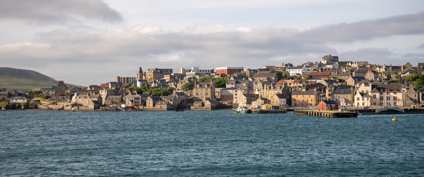 Ancient waterfront of Lerwick Shetlands capital