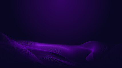 Abstract dot blue purple gradient wave texture technology background.