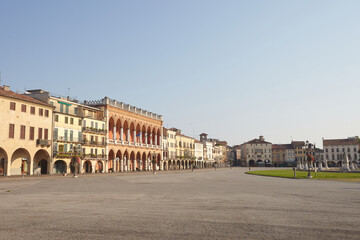 Fototapeta na wymiar Prato della valle and loggia Amulea Padova