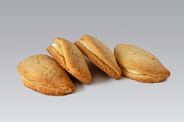 Sochniki with shortbread cottage cheese and cottage cheese filling