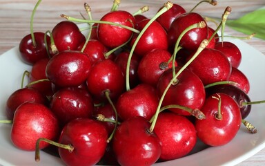 cherries on a plate