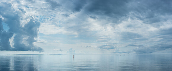 clouds over the sea