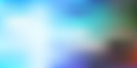 Light blue, green vector abstract blur backdrop.