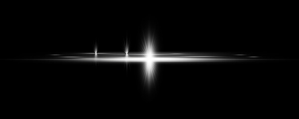 Fototapeta premium white dividers Lens flare effect. 3D rendering