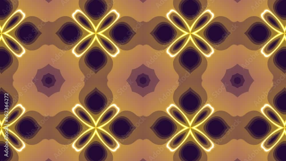 Aufkleber abstract light glowing lines in dynamic pattern on a dark background. simple motion graphic mosaic b