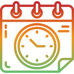 calendar gradient icon