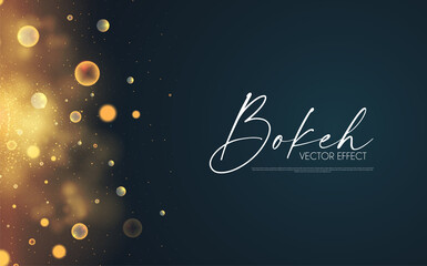 Soft bokeh. Elegant vector light effect. Fluid color and blur trendy screen design.