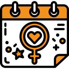 womens day one color icon