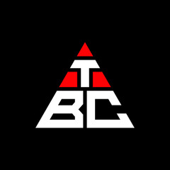 TBC triangle letter logo design with triangle shape. TBC triangle logo design monogram. TBC triangle vector logo template with red color. TBC triangular logo Simple, Elegant, and Luxurious Logo. TBC 