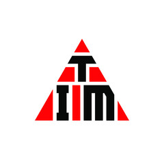 Fototapeta na wymiar TIM triangle letter logo design with triangle shape. TIM triangle logo design monogram. TIM triangle vector logo template with red color. TIM triangular logo Simple, Elegant, and Luxurious Logo. TIM 