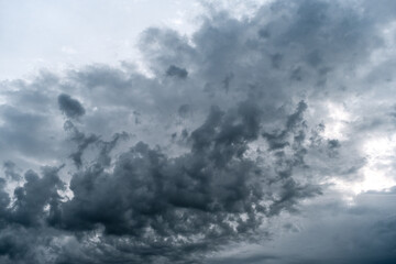 Naklejka na ściany i meble Dramatic skyline with storm clouds.