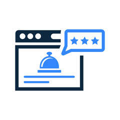 Food rating, restaurant icon. Simple editable vector illustration.
