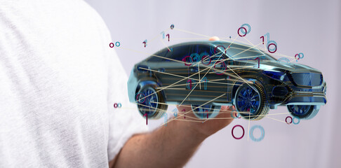 autonomous driving with a electric car.