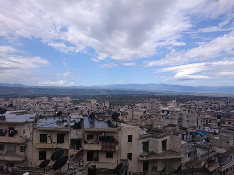 town and sky