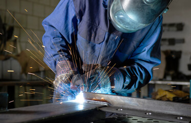 metal and steel industry welder