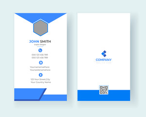 Modern ID Card Set.Clean and Minimal Business Card.Corporate ID Card Design Template.Professional Identity Card Template Vector.