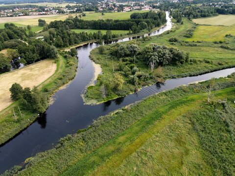 Eggesin, Zusammenfluss von Uecker und Randow