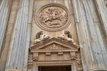 Palace of Carlos V in the Alhambra in Granada in Spain 