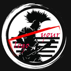 vector desighn logotype of punk group