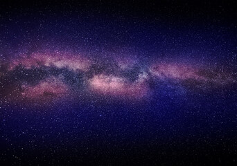 Starry sky with part of the Milky Way.