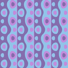 Rounded abstract seamless pattern - accent for any surfaces.