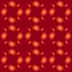 Rounded abstract seamless pattern - accent for any surfaces.