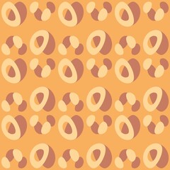 Rounded abstract seamless pattern - accent for any surfaces.