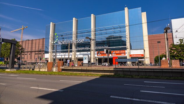 Cologne Convention Center called Koelnmesse - COLOGNE, GERMANY - JUNE 25, 2021