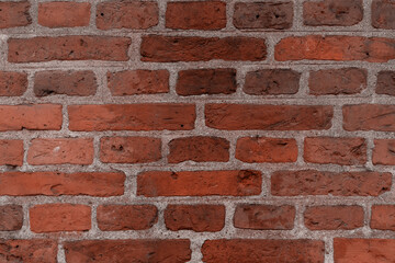 Textured background from a red brick wall pattern