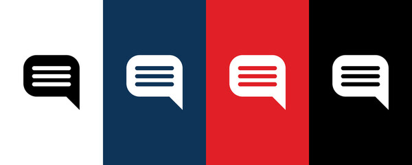 Comment icon for web and mobile