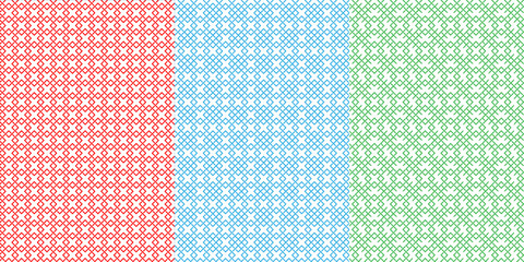 patrones cuadriculados rojo azul verde