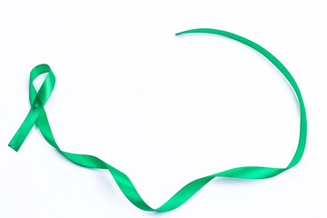 green ribbon, liver cancer, world cancer day