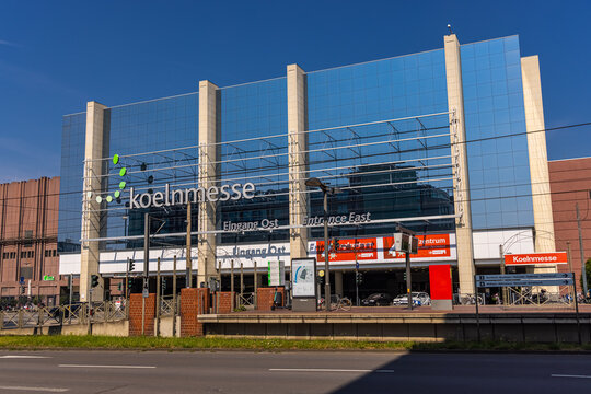 Cologne Convention Center called Koelnmesse - COLOGNE, GERMANY - JUNE 25, 2021