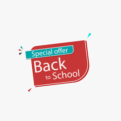 Back to School Special Offer Labe