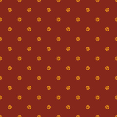 simple polka dots pattern with flower shape inside