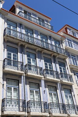 Obraz premium Façade d’immeuble à Lisbonne, Portugal